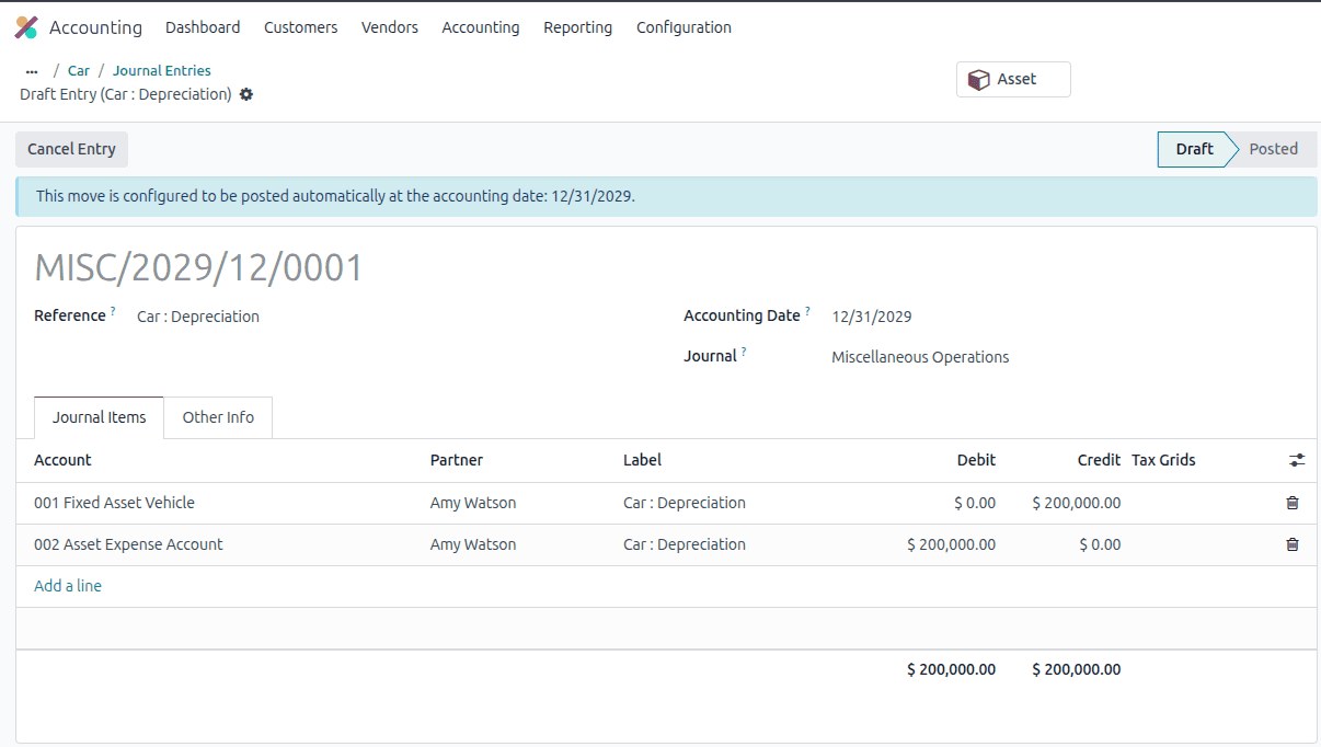 How to Manage Company Asset in Accounting Module Odoo 18-cybrosys