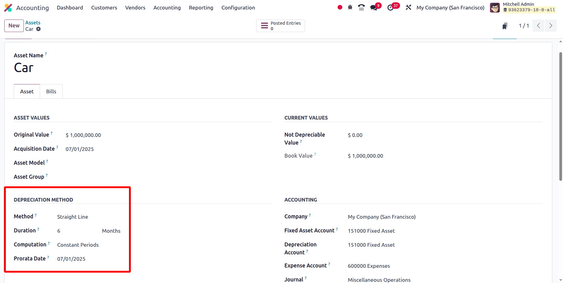 How to Manage Company Asset in Accounting Module Odoo 18-cybrosys