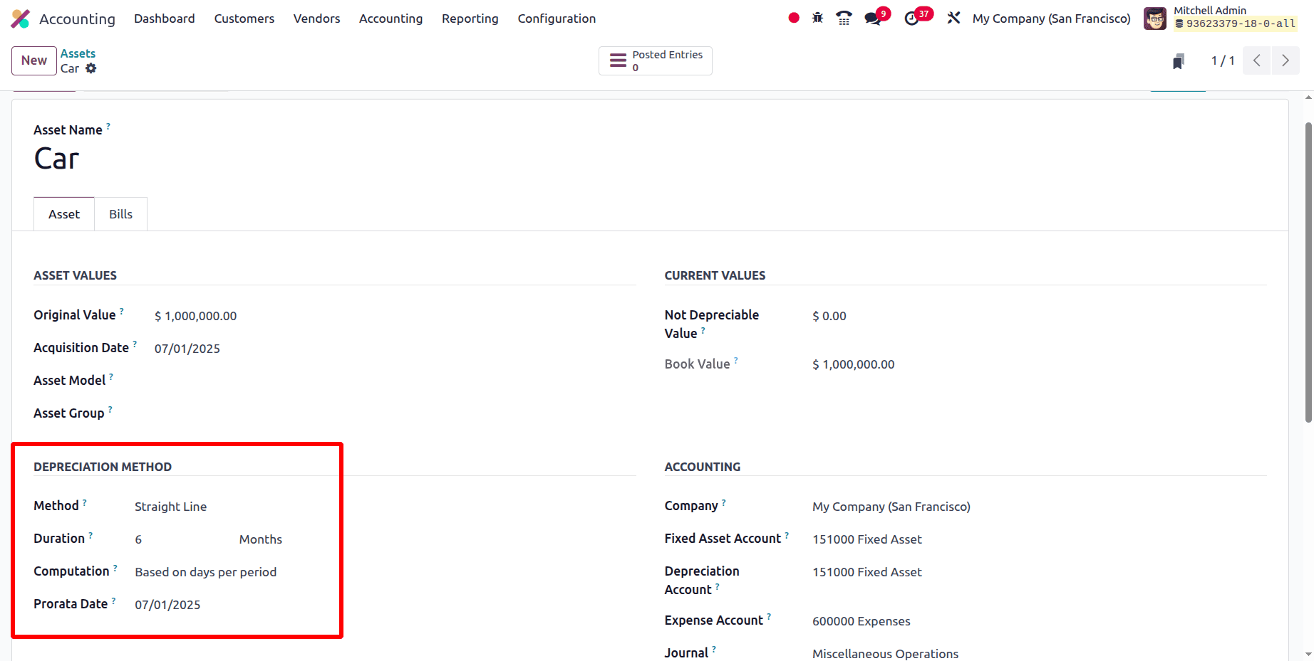 How to Manage Company Asset in Accounting Module Odoo 18-cybrosys