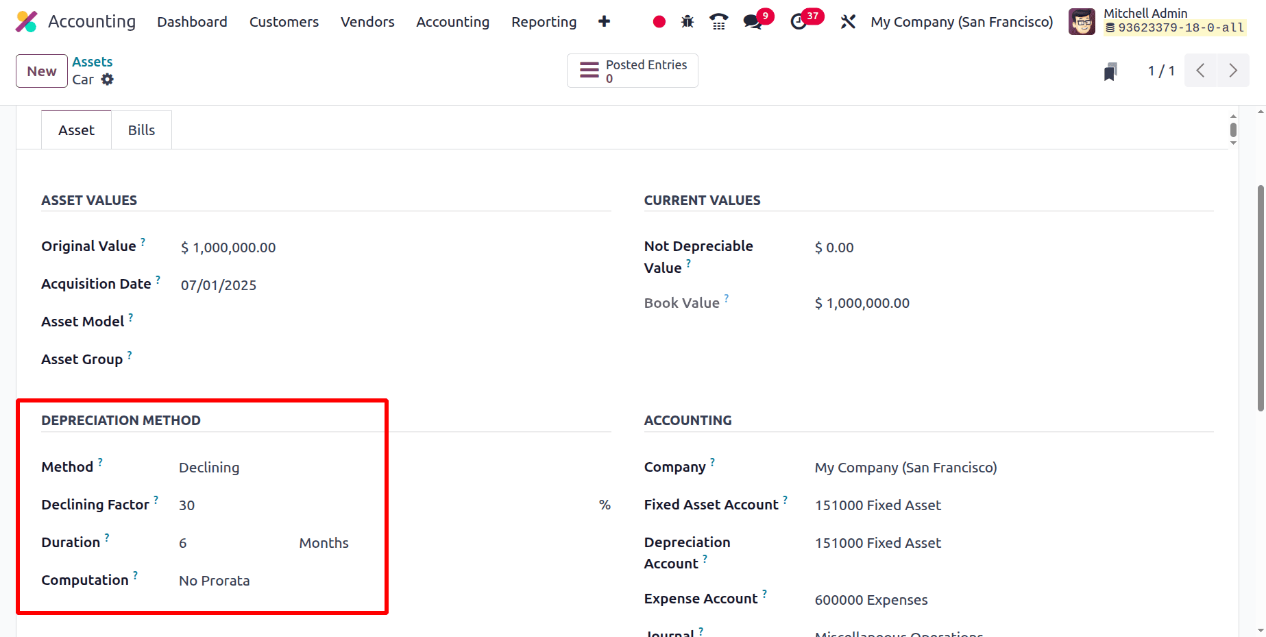 How to Manage Company Asset in Accounting Module Odoo 18-cybrosys