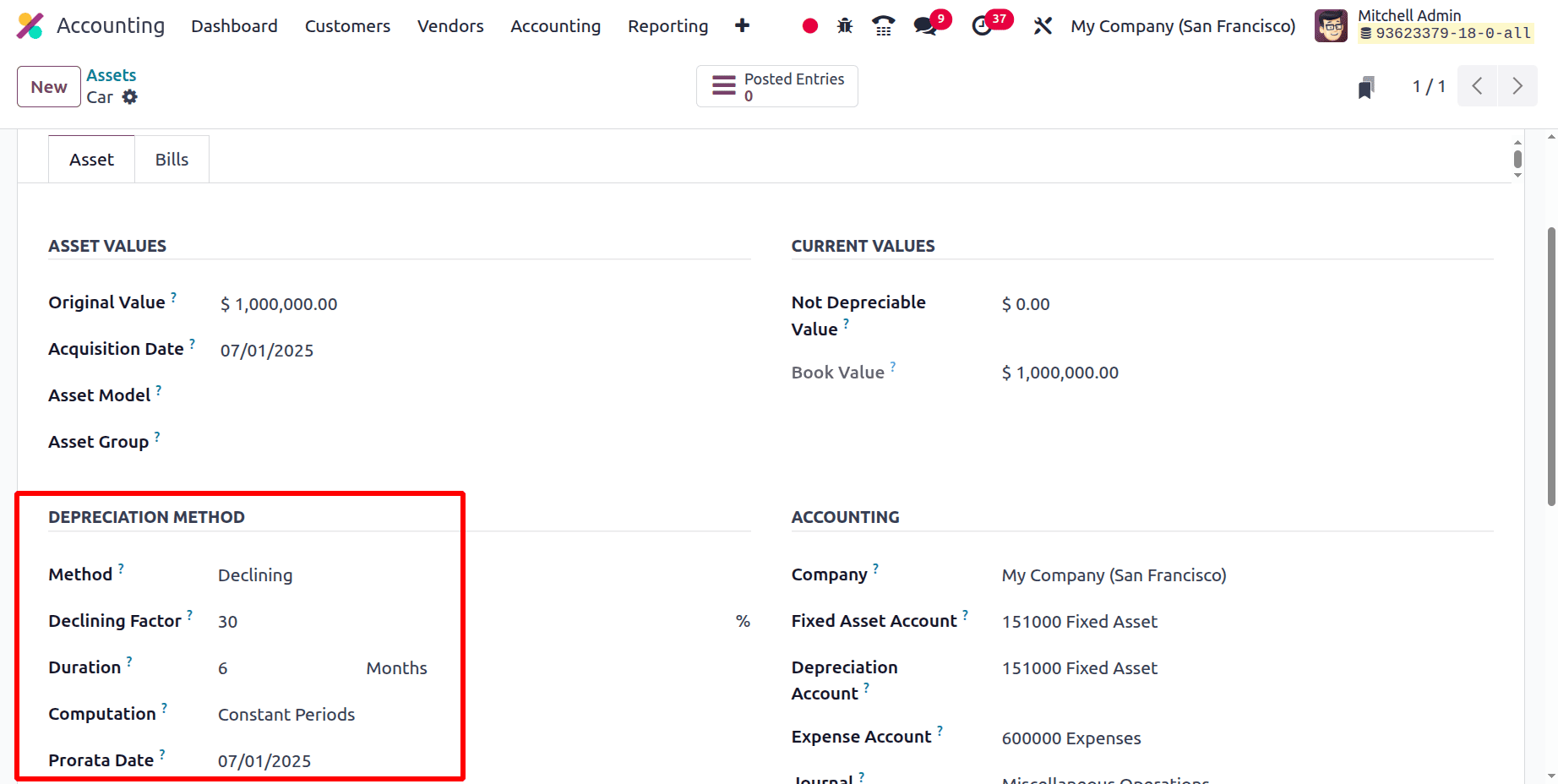 How to Manage Company Asset in Accounting Module Odoo 18-cybrosys