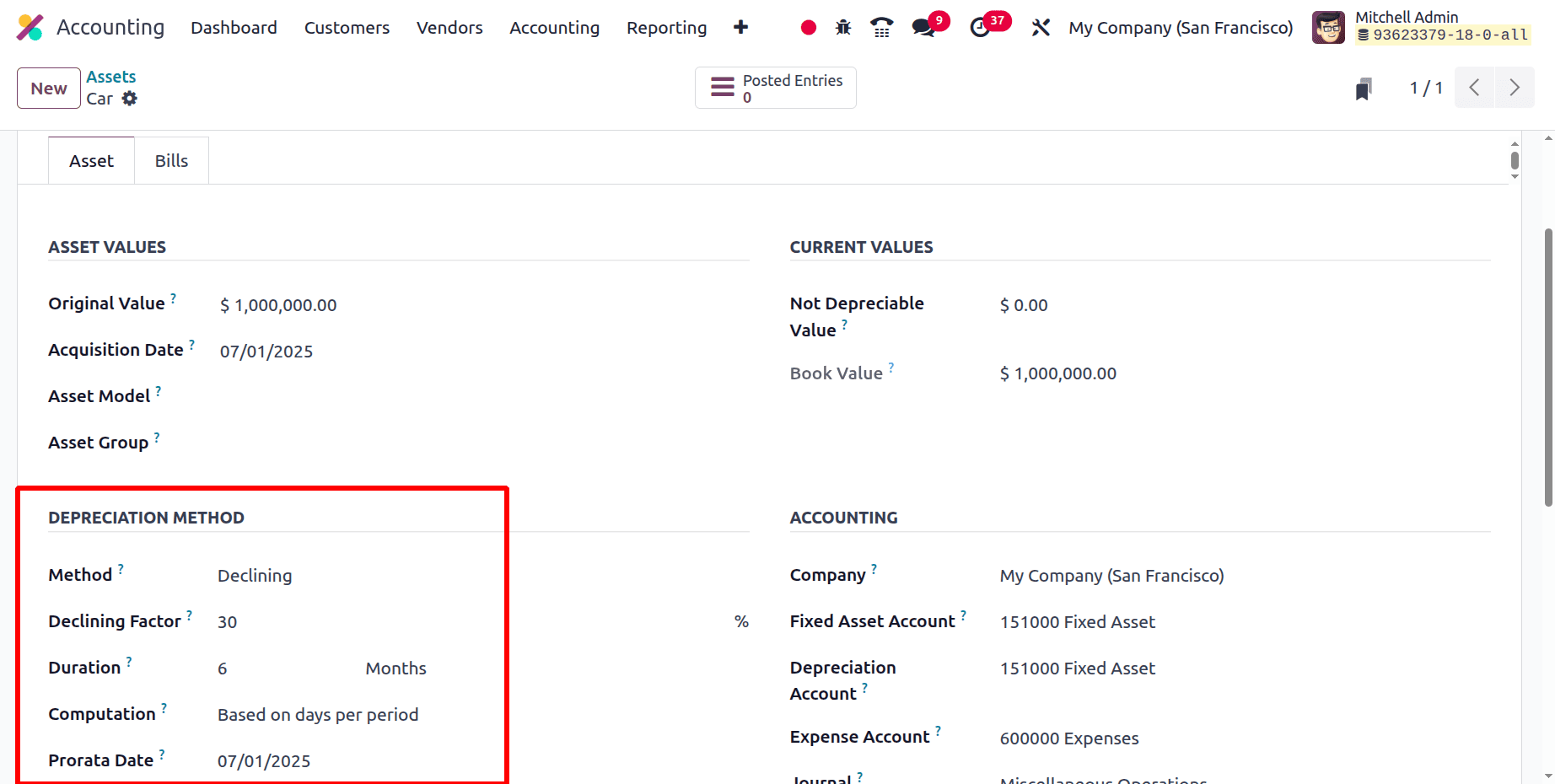 How to Manage Company Asset in Accounting Module Odoo 18-cybrosys