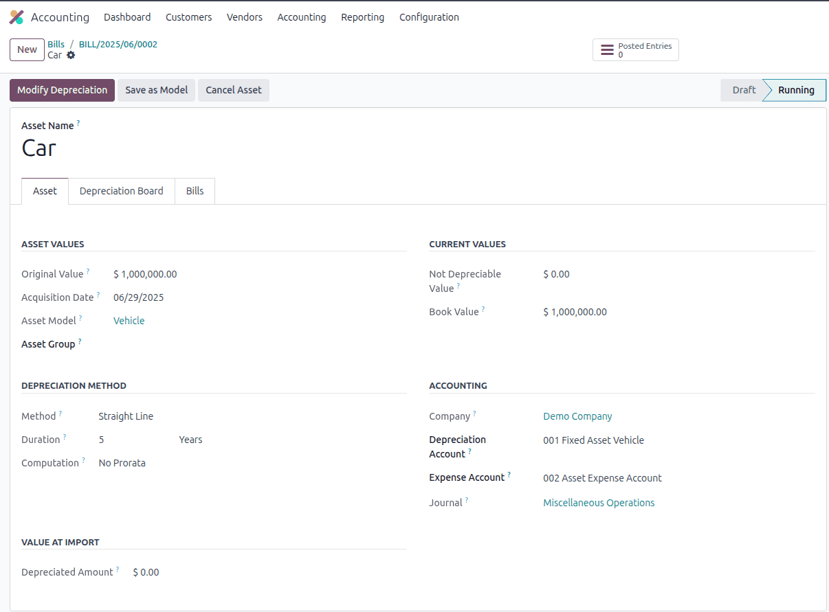 How to Manage Company Asset in Accounting Module Odoo 18-cybrosys