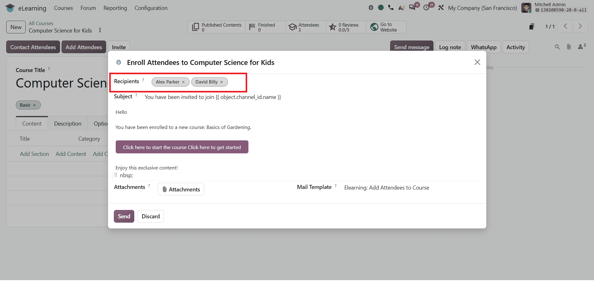 How to Manage Course Enrollment, Invitations, and Auto-Enroll Groups in Odoo 20-cybrosys