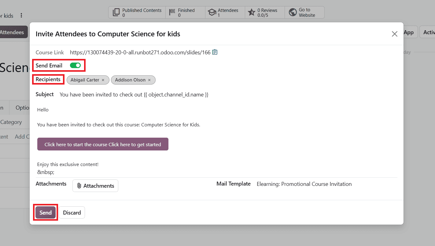 How to Manage Course Enrollment, Invitations, and Auto-Enroll Groups in Odoo 20-cybrosys