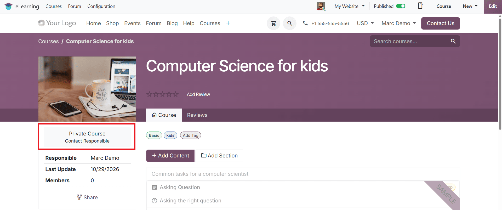 How to Manage Course Enrollment, Invitations, and Auto-Enroll Groups in Odoo 20-cybrosys