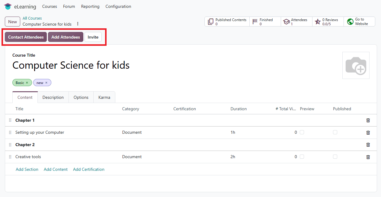 How to Manage Course Enrollment, Invitations, and Auto-Enroll Groups in Odoo 20-cybrosys