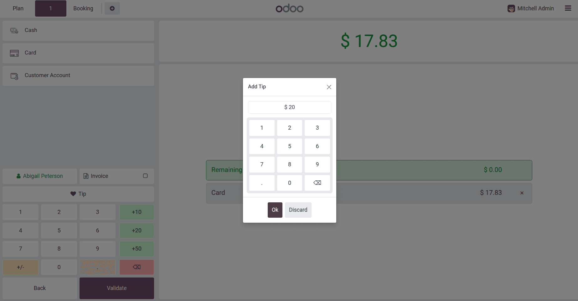 How to Manage Customer Tips With Odoo 18 Point of Sale-cybrosys