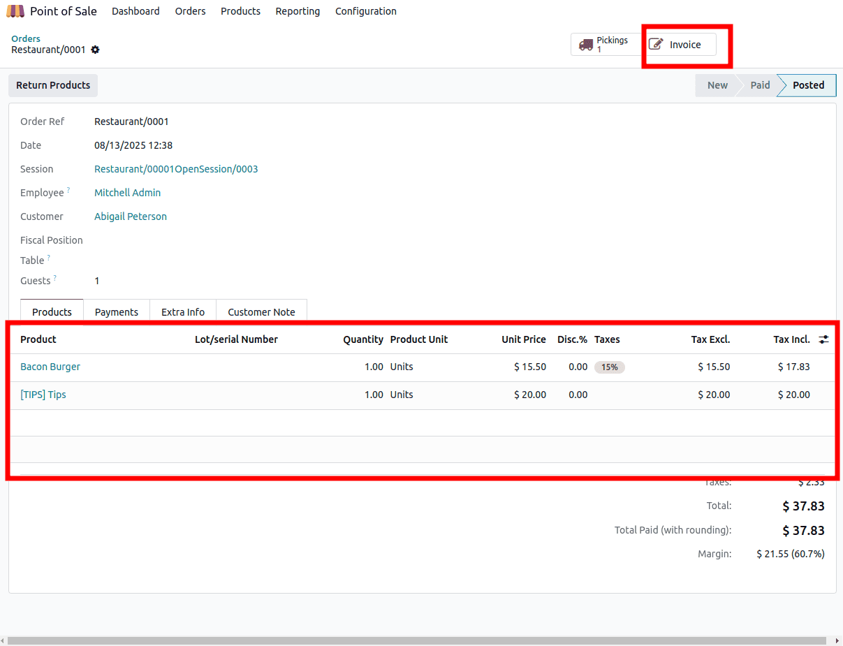 How to Manage Customer Tips With Odoo 18 Point of Sale-cybrosys