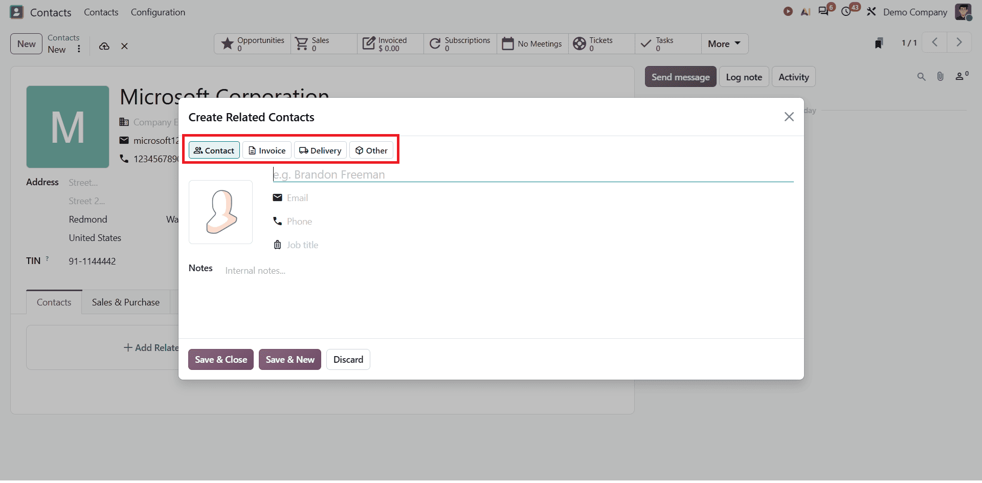 How to Manage Customers, Vendors, and Companies in Odoo 20 Contacts-cybrosys