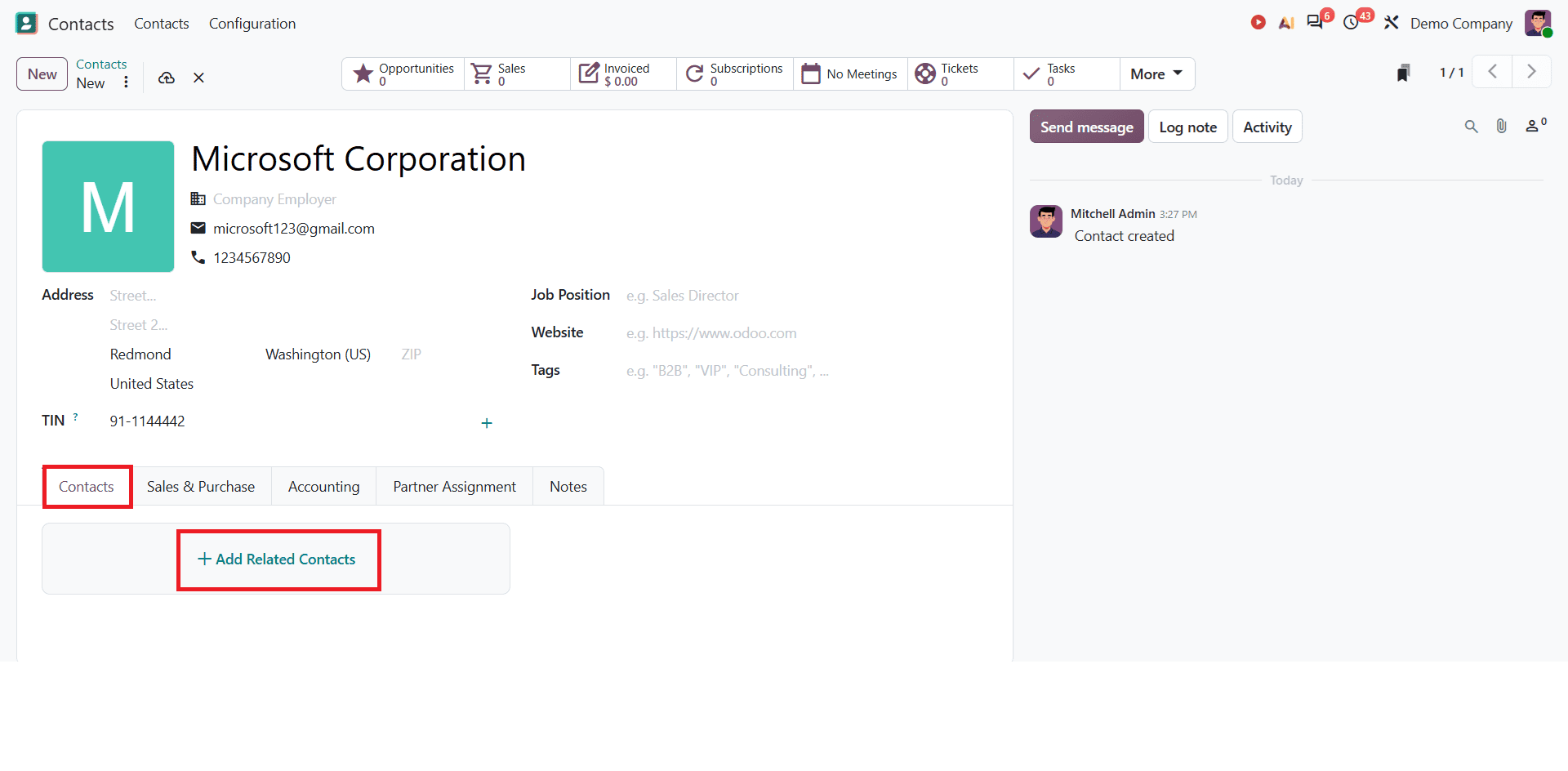 How to Manage Customers, Vendors, and Companies in Odoo 20 Contacts-cybrosys
