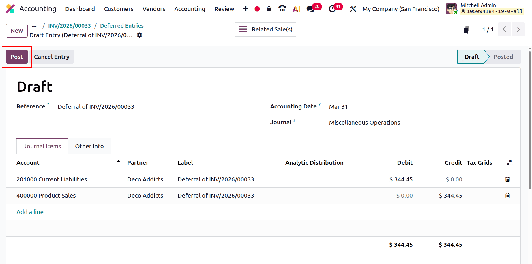 How to Manage Deferred Revenue Recognition in Odoo 19-cybrosys