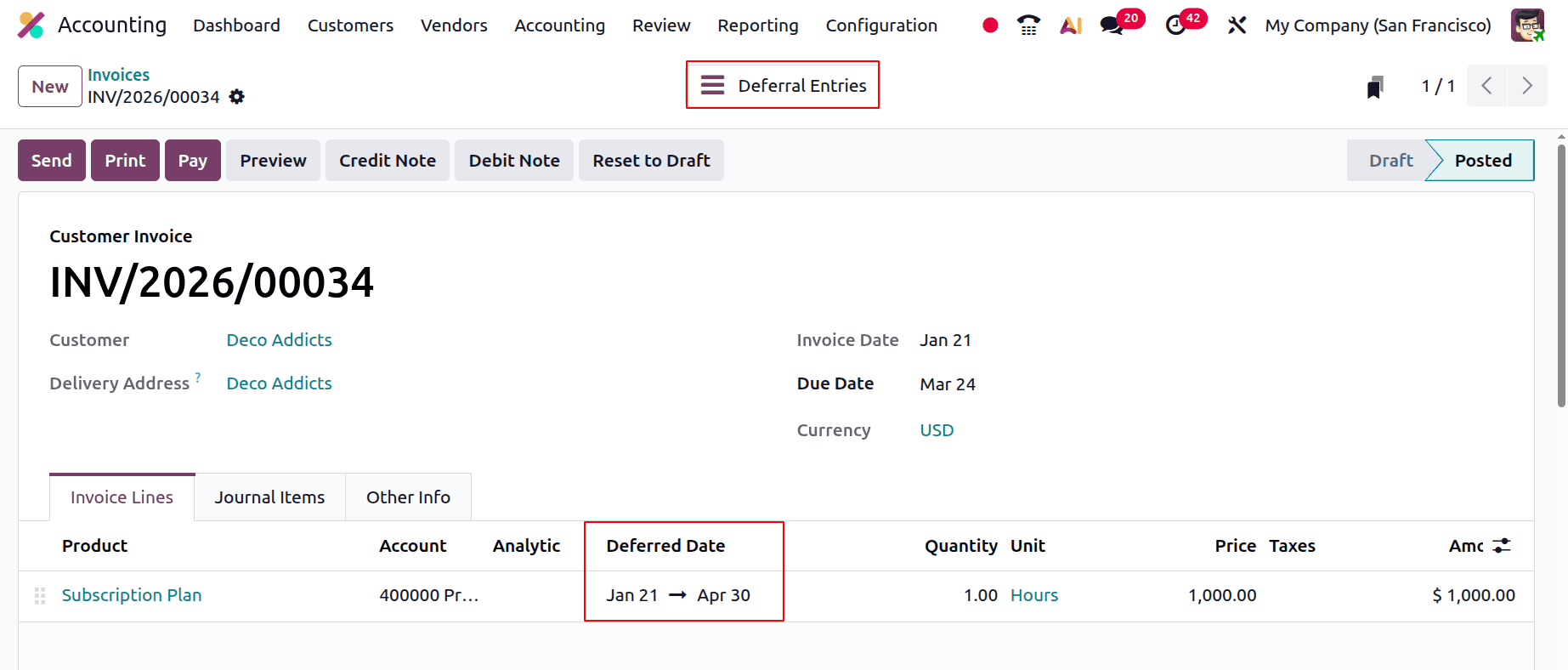 How to Manage Deferred Revenue Recognition in Odoo 19-cybrosys