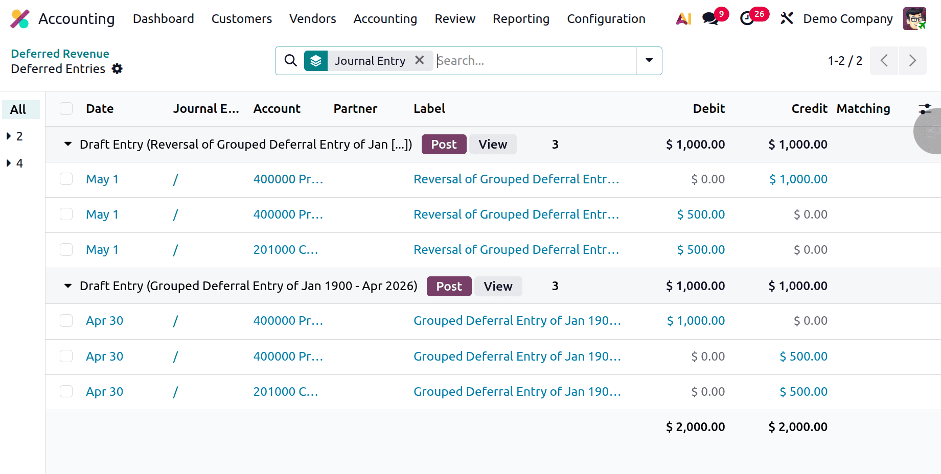 How to Manage Deferred Revenue Recognition in Odoo 19-cybrosys