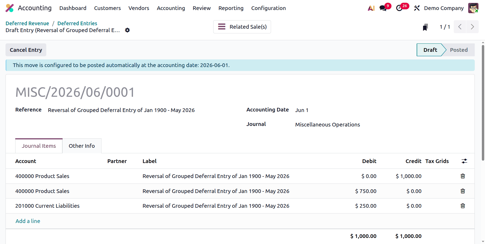 How to Manage Deferred Revenue Recognition in Odoo 19-cybrosys