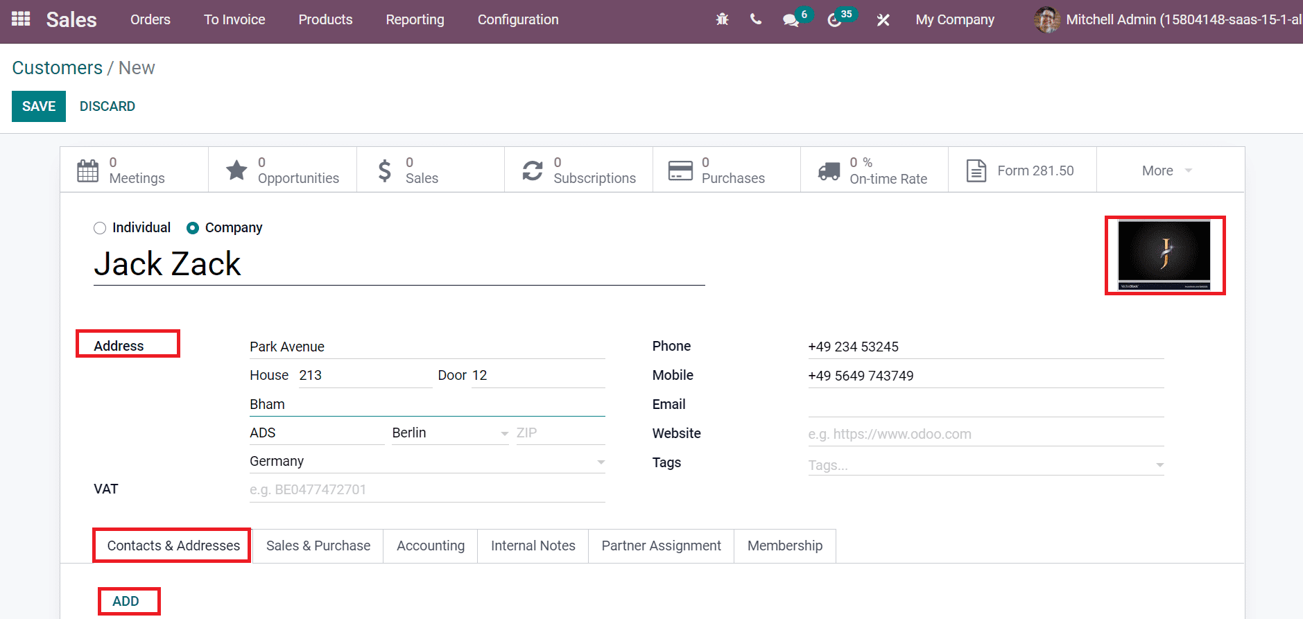 how-to-manage-different-addresses-to-a-customer-in-the-odoo-15-cybrosys