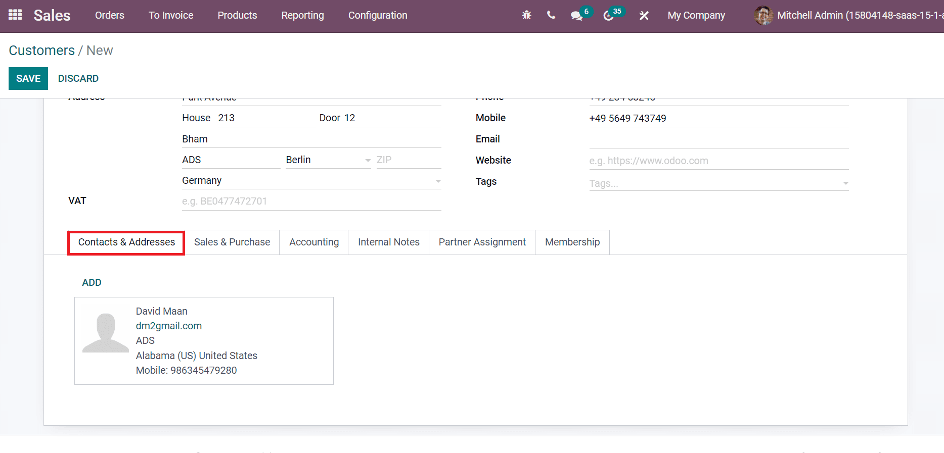 how-to-manage-different-addresses-to-a-customer-in-the-odoo-15-cybrosys