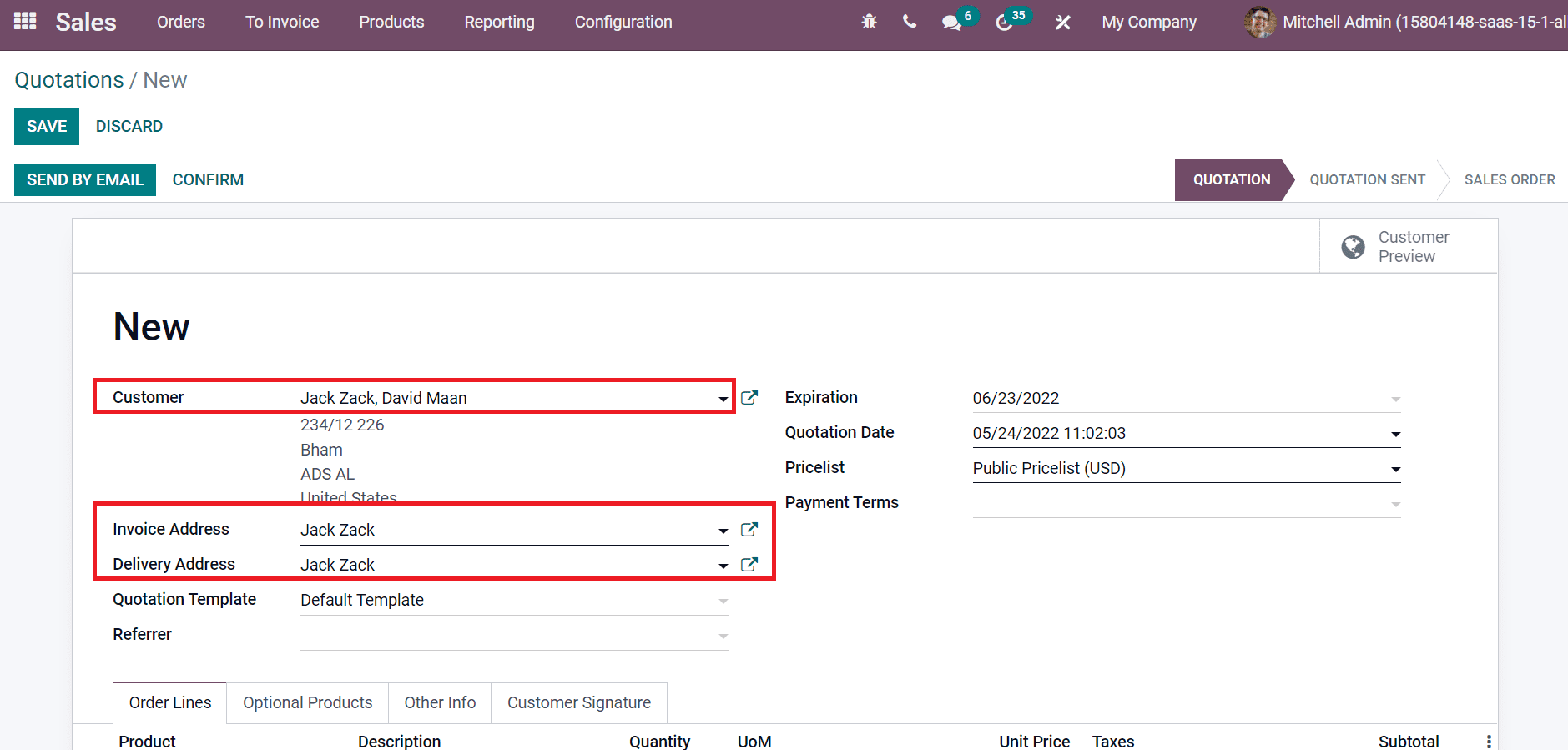 how-to-manage-different-addresses-to-a-customer-in-the-odoo-15-cybrosys