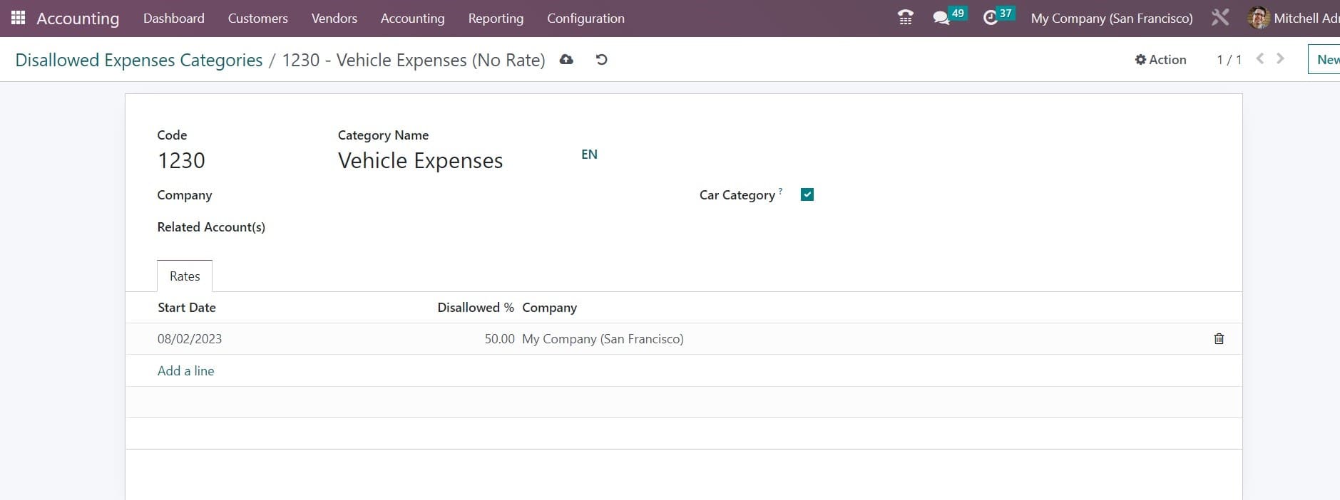 How to Manage Disallowed Expenses in Odoo 16 Accounting-cybrosys