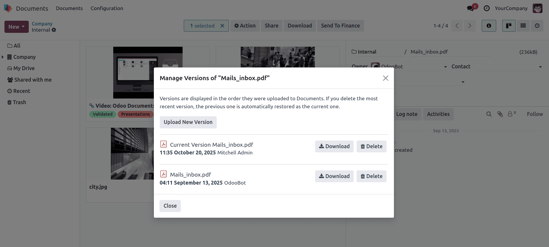 How to Manage Document Deletion and Sharing in Odoo 18-cybrosys