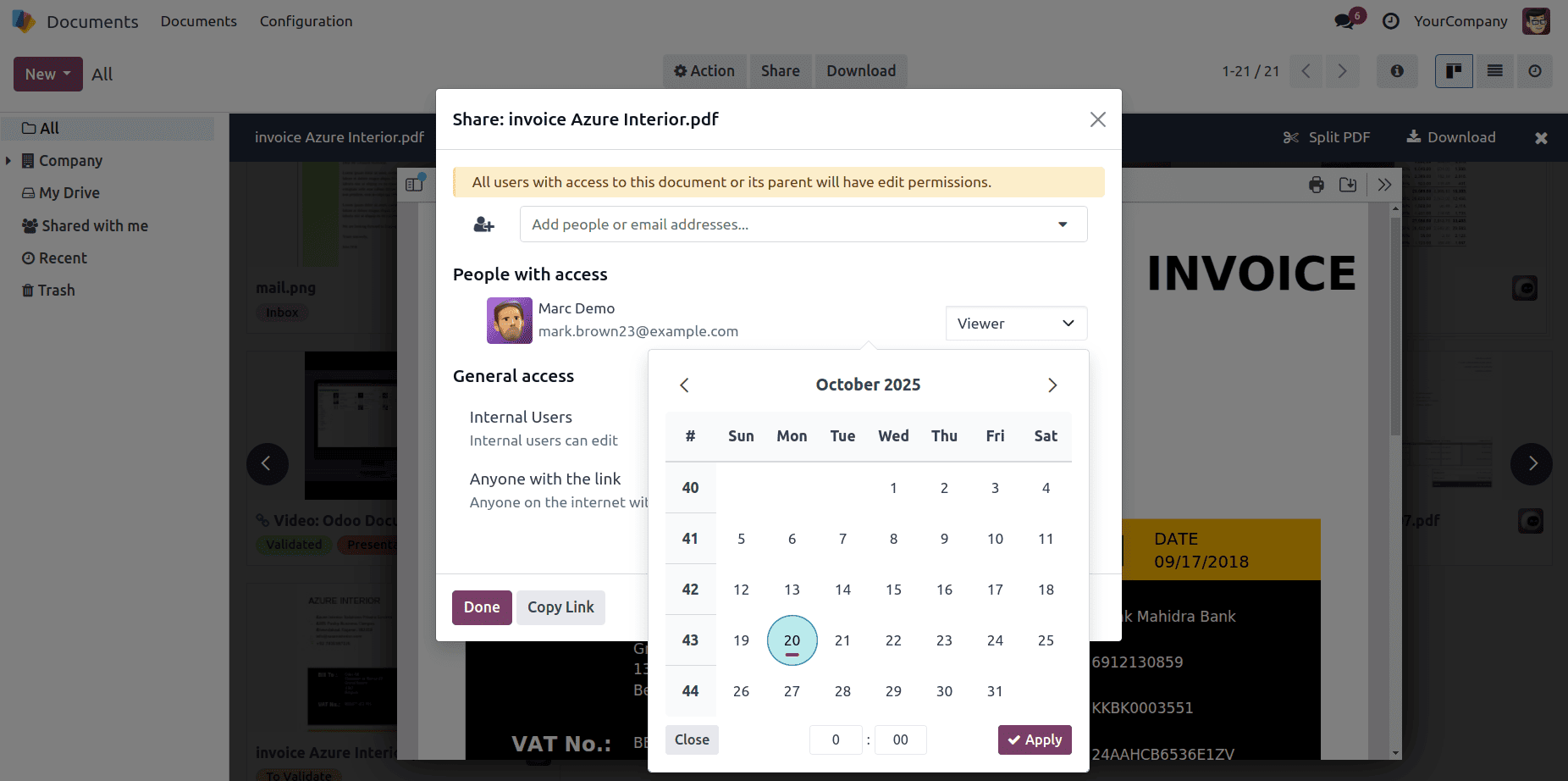 How to Manage Document Deletion and Sharing in Odoo 18-cybrosys