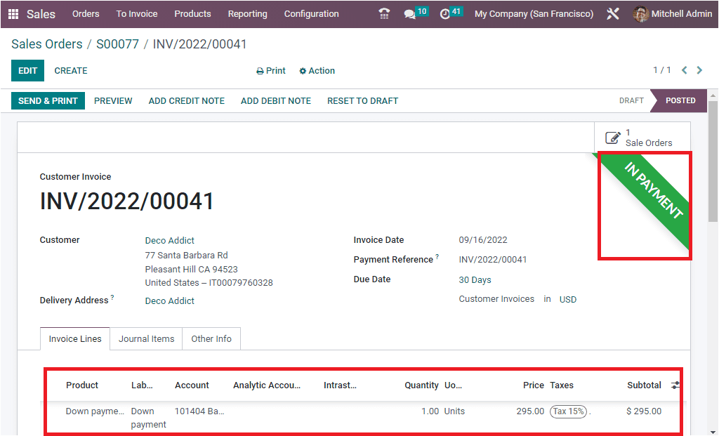 How to Manage Down Payments in Odoo 16 Sales Module-cybrosys