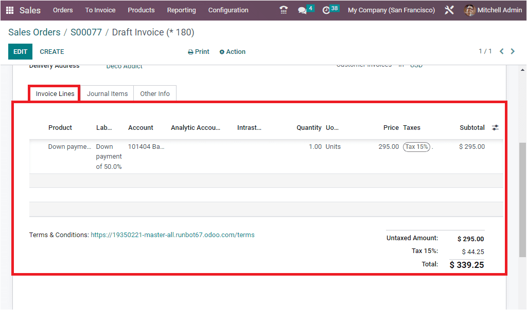 How to Manage Down Payments in Odoo 16 Sales Module-cybrosys