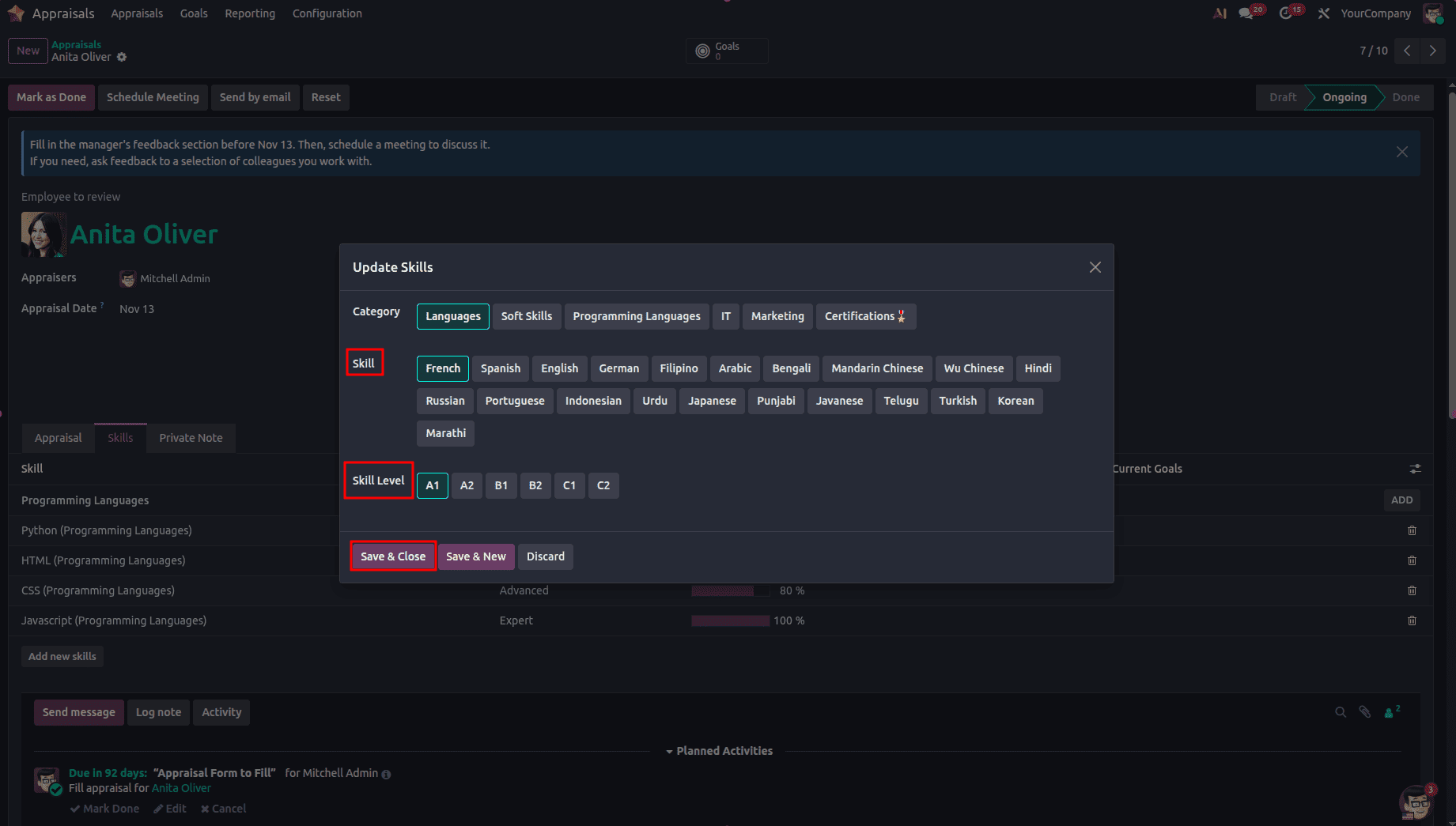 How to Manage Employee Appraisals in Odoo 19-cybrosys