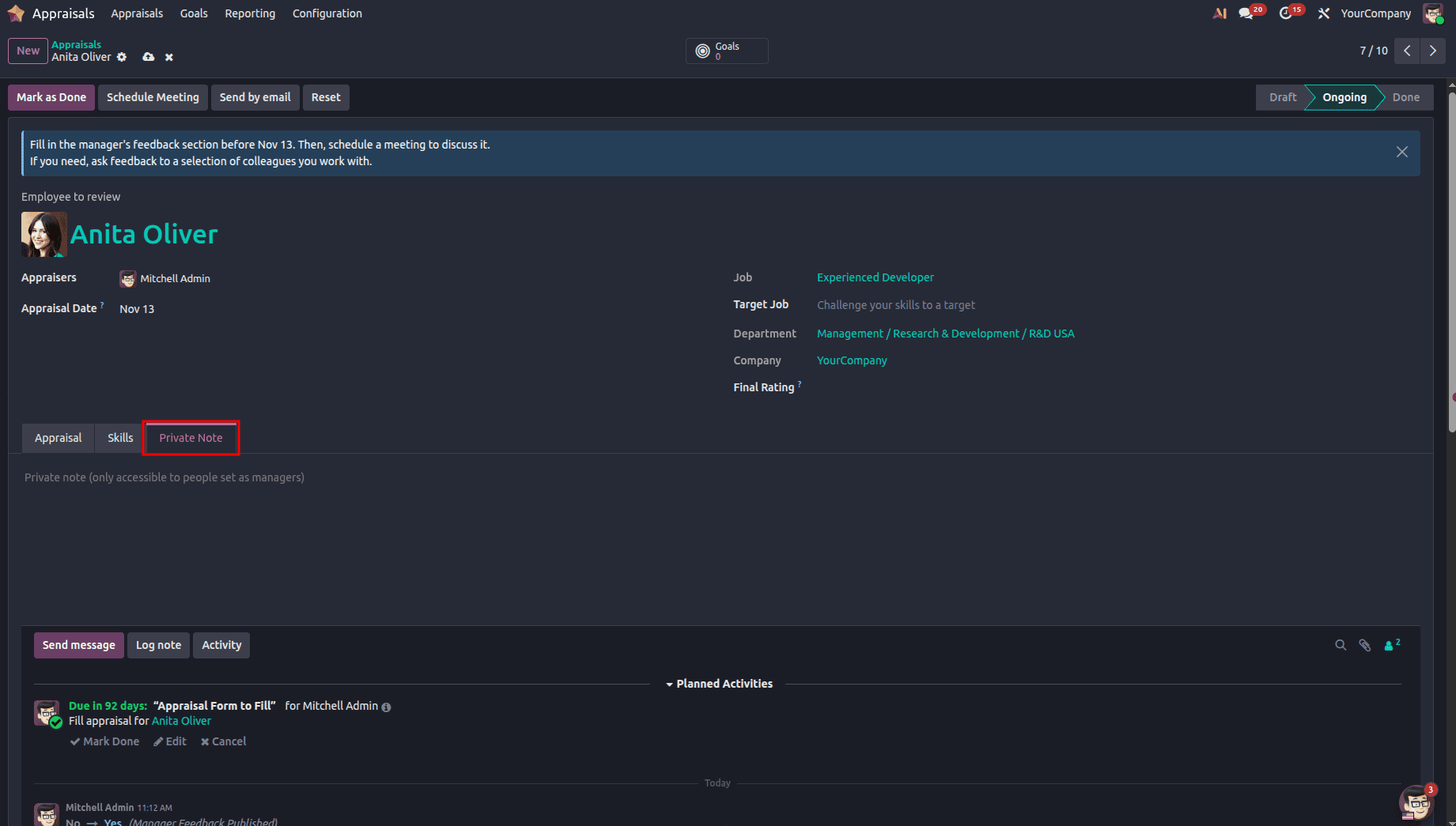 How to Manage Employee Appraisals in Odoo 19-cybrosys