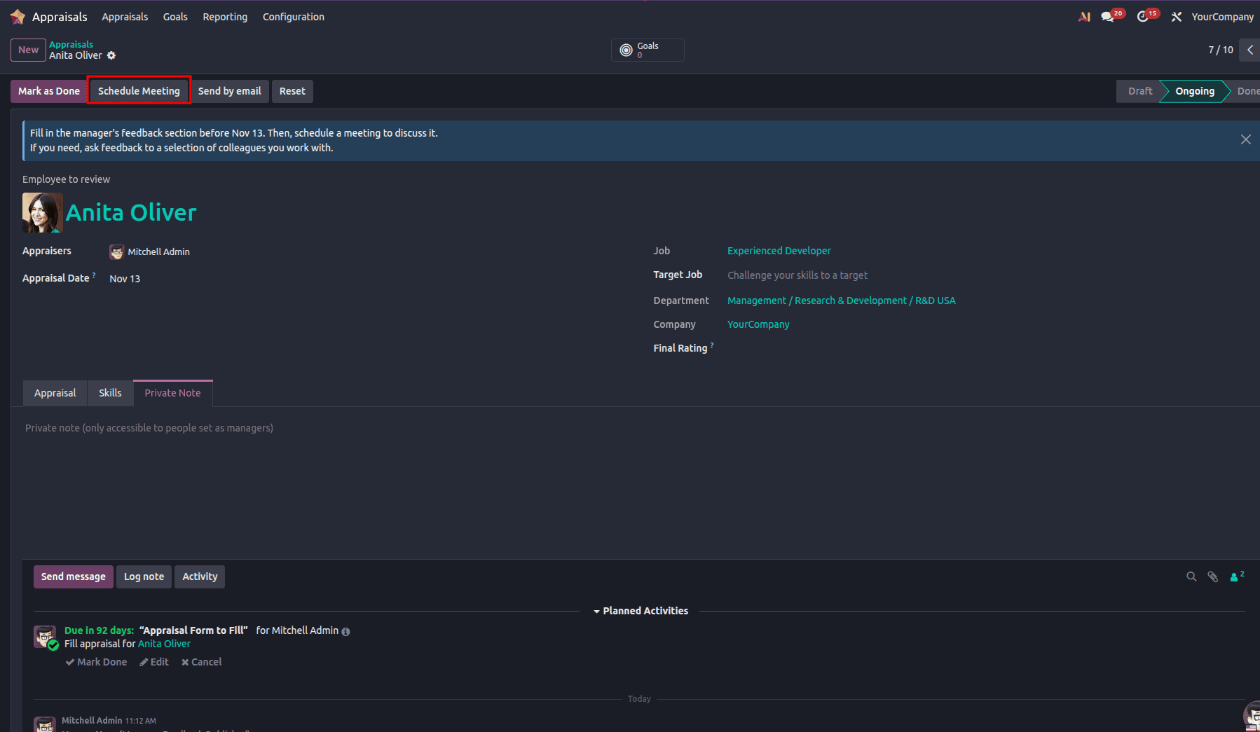 How to Manage Employee Appraisals in Odoo 19-cybrosys