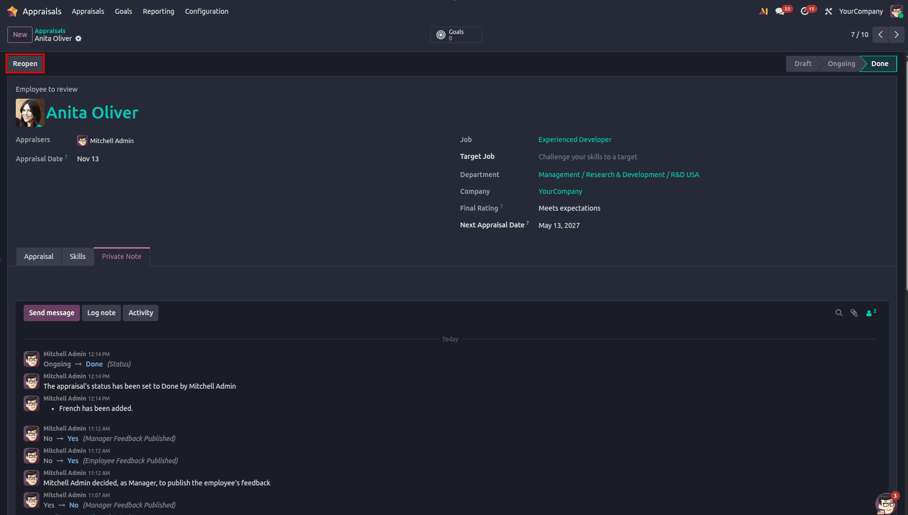 How to Manage Employee Appraisals in Odoo 19-cybrosys