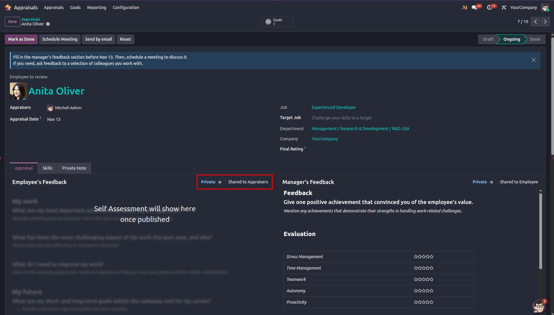 How to Manage Employee Appraisals in Odoo 19-cybrosys