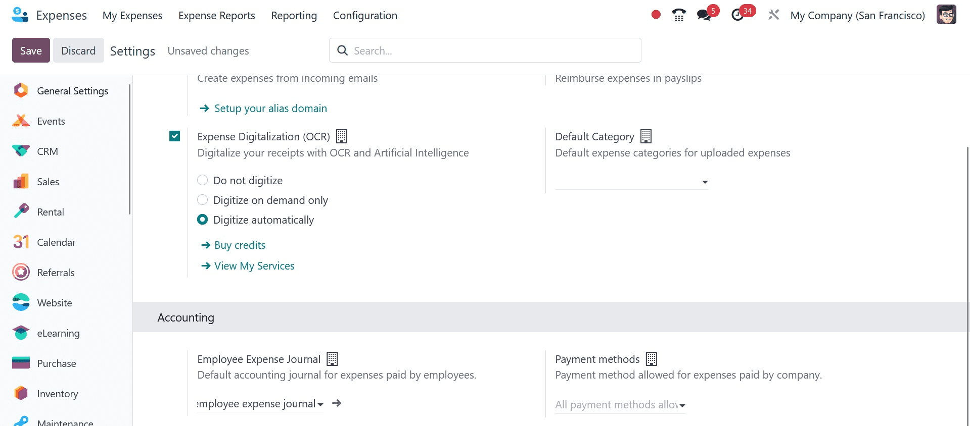 How to Manage Employee Expenses & Company Expenses in Odoo 17 Expense App-cybrosys