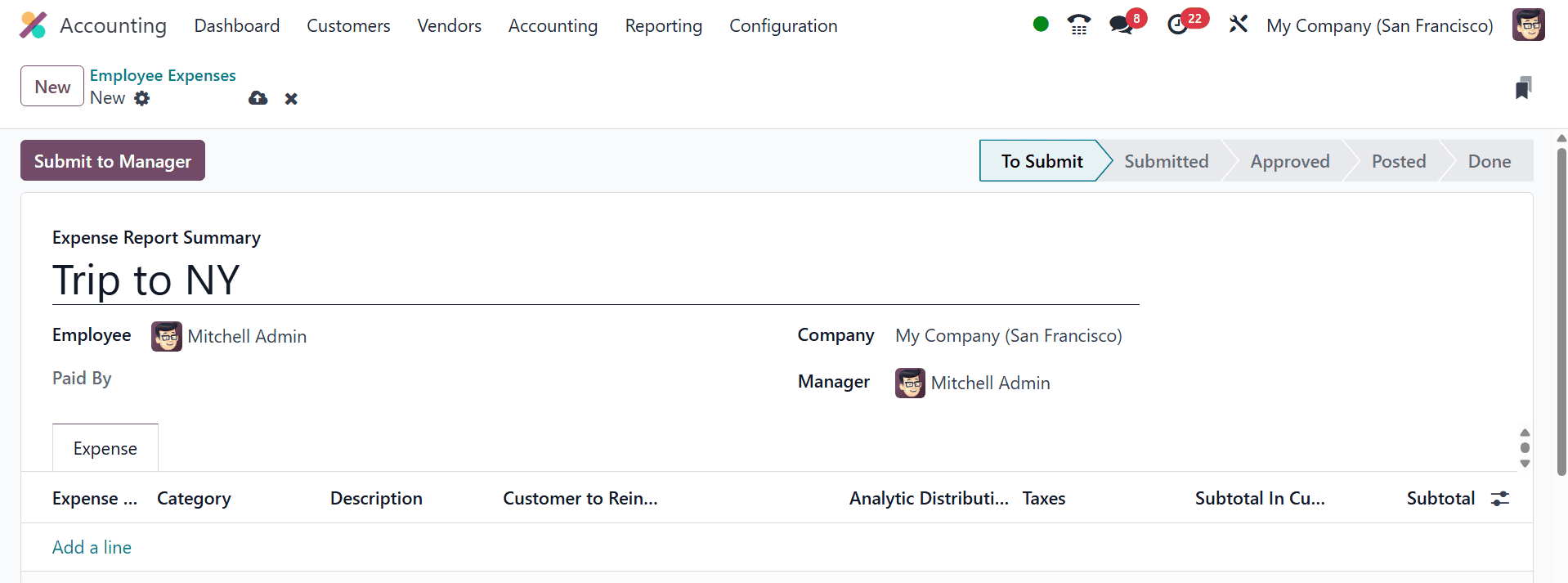 How to Manage Employee Expenses in Odoo 18 Accounting-cybrosys