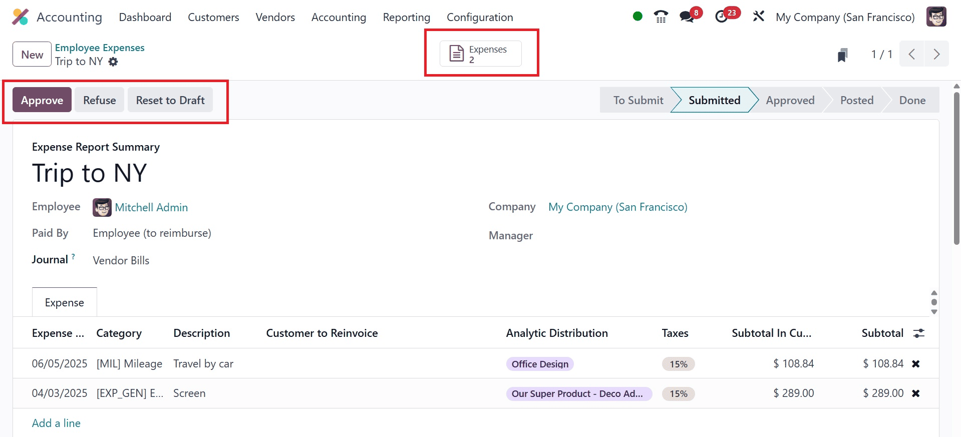 How to Manage Employee Expenses in Odoo 18 Accounting-cybrosys