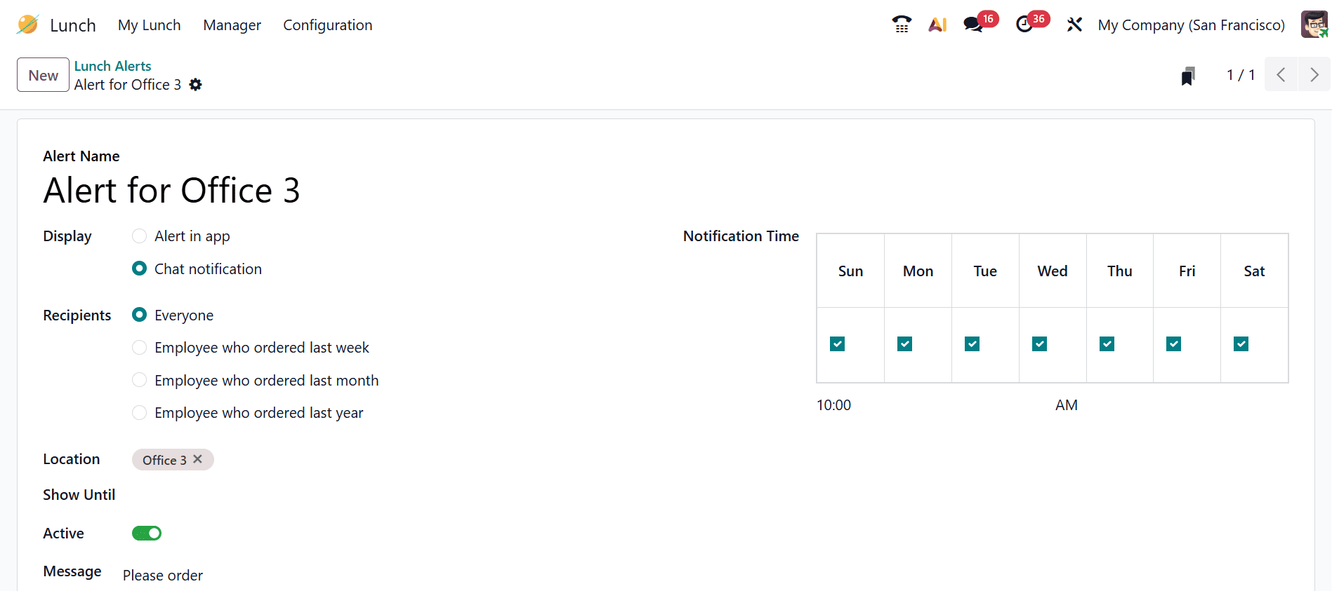 How to Manage Employee Lunch Using Odoo 19 Lunch Module-cybrosys