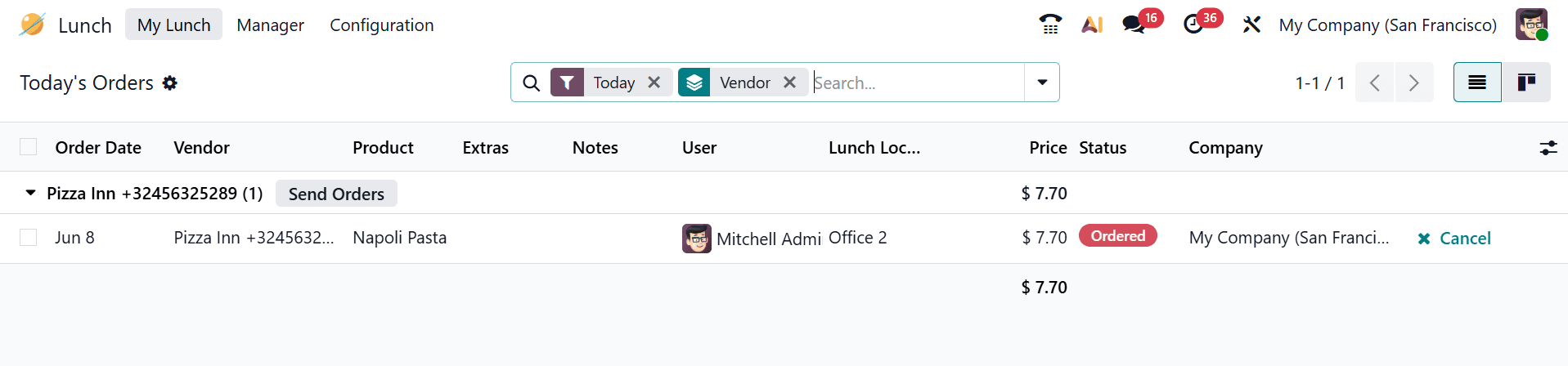 How to Manage Employee Lunch Using Odoo 19 Lunch Module-cybrosys