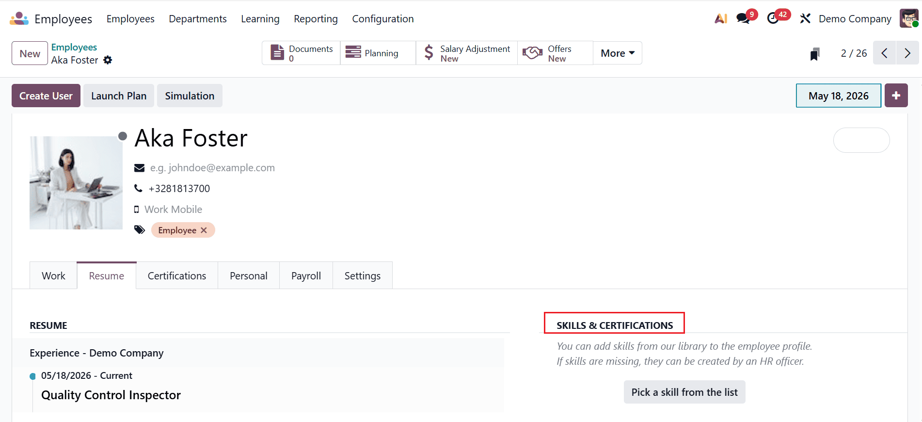 How to manage Employee Skills and Competencies in Odoo 19-cybrosys