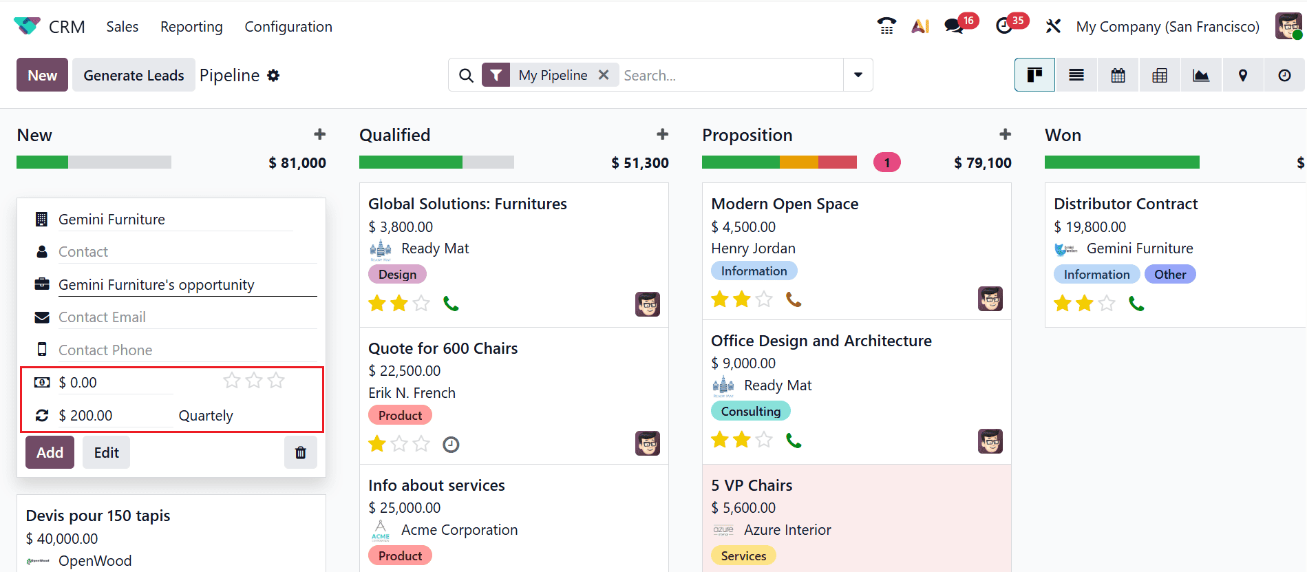 How to Manage Expected and Recurring Revenue in Odoo 19-cybrosys