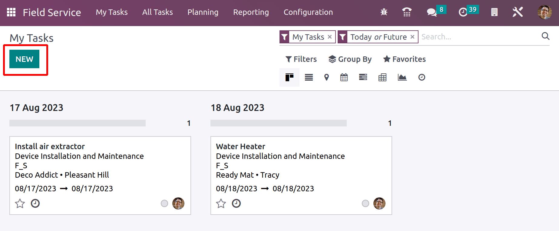 How to Manage Field Service Tasks in Odoo 16-cybrosys