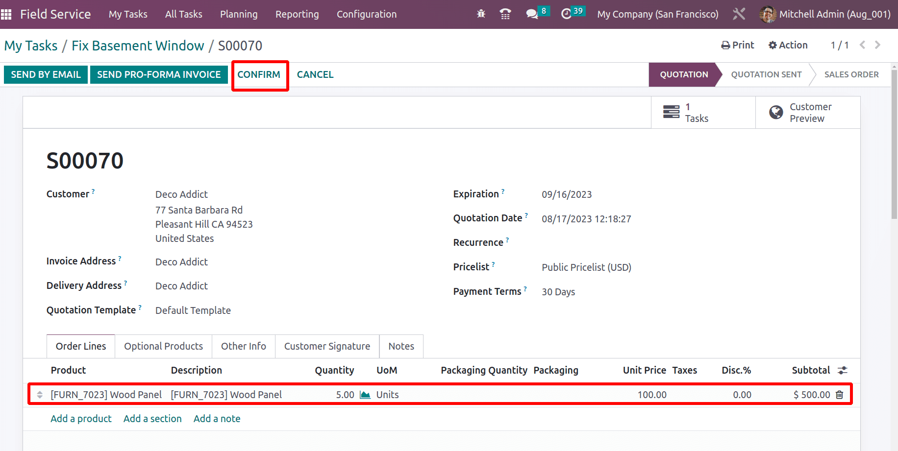 How to Manage Field Service Tasks in Odoo 16-cybrosys