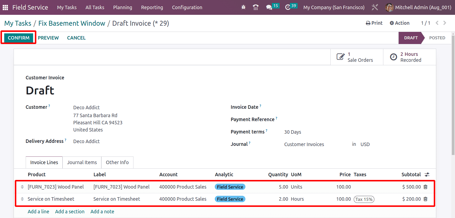 How to Manage Field Service Tasks in Odoo 16-cybrosys