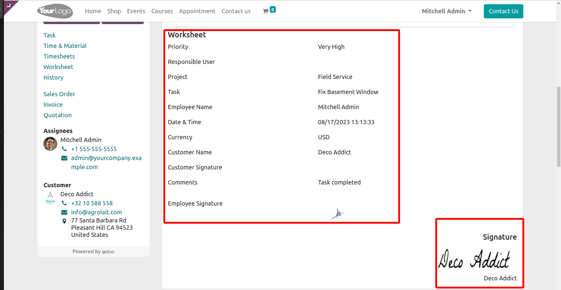 How to Manage Field Service Tasks in Odoo 16-cybrosys