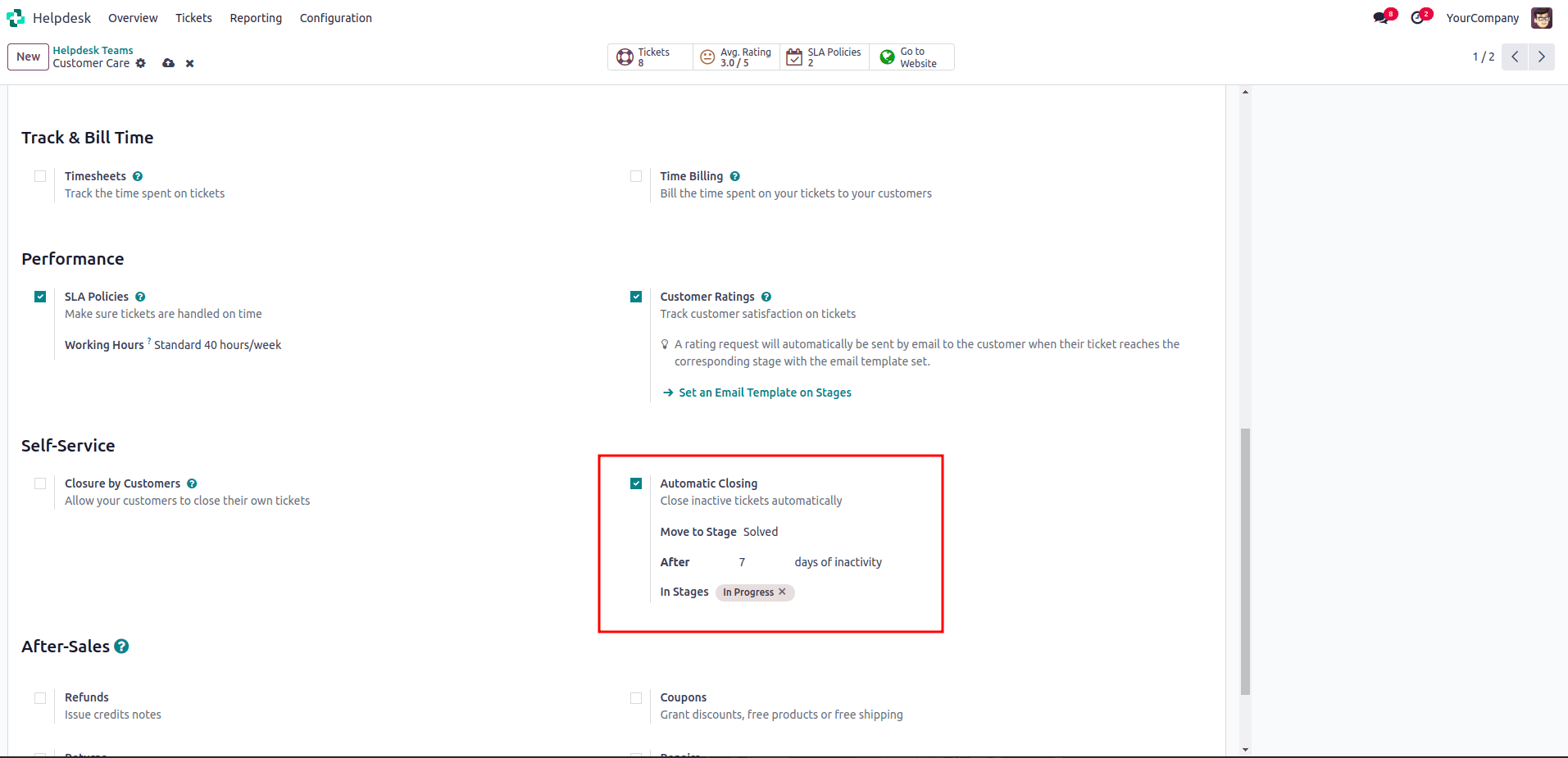 How to Manage Helpdesk Ticket Closing in Odoo 18-cybrosys