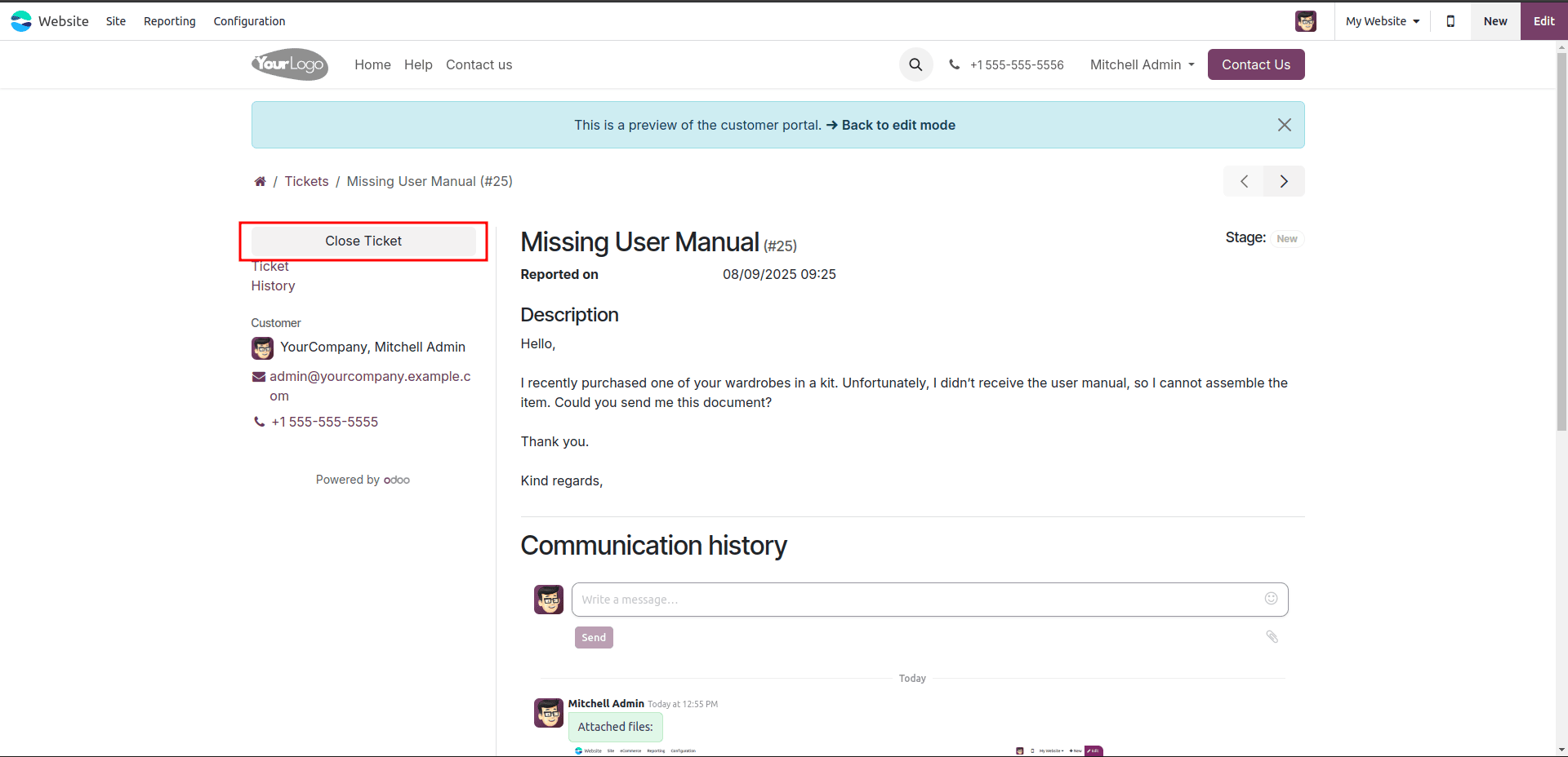How to Manage Helpdesk Ticket Closing in Odoo 18-cybrosys