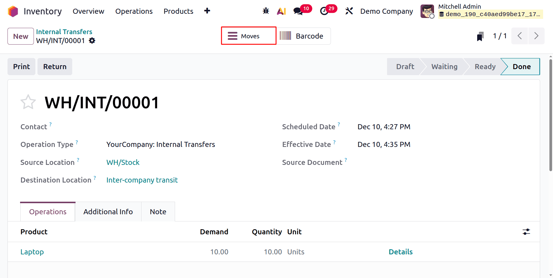 How to Manage Inter and Intra-Warehouse Transfers in Odoo 19-cybrosys