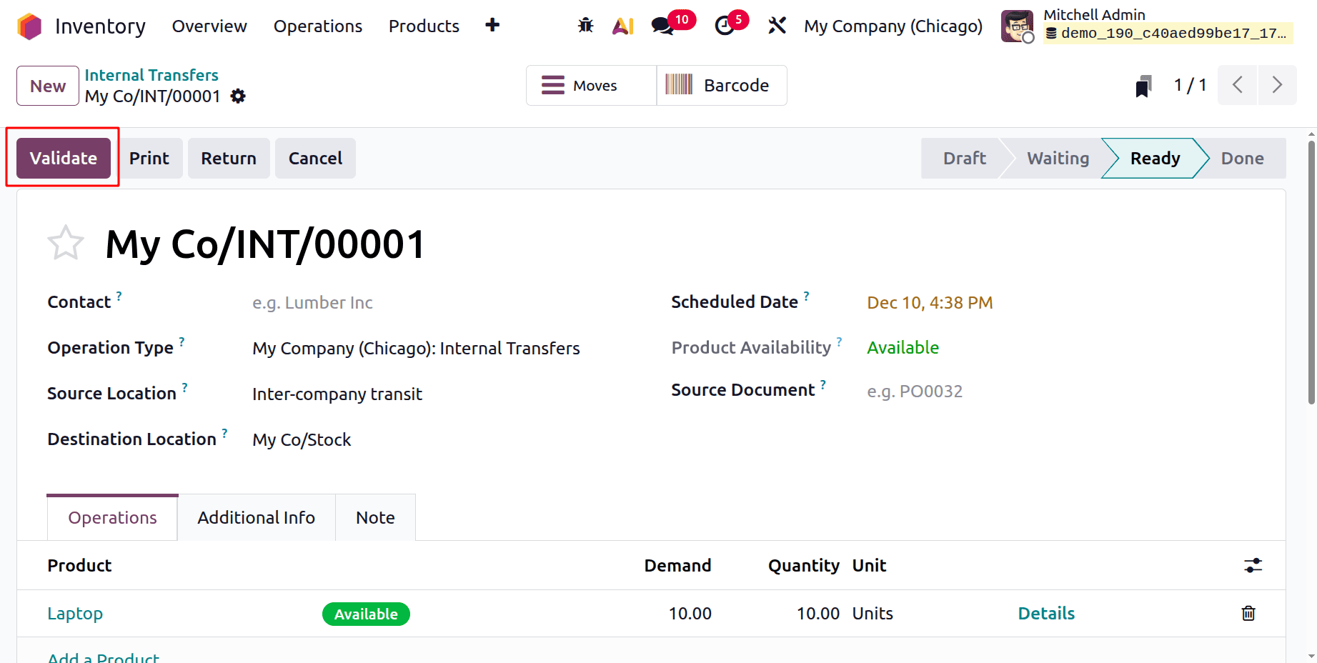 How to Manage Inter and Intra-Warehouse Transfers in Odoo 19-cybrosys