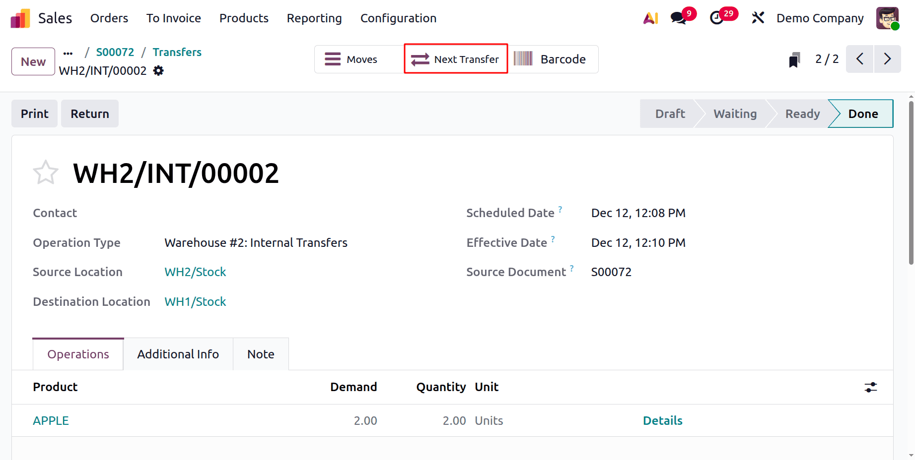 How to Manage Inter and Intra-Warehouse Transfers in Odoo 19-cybrosys