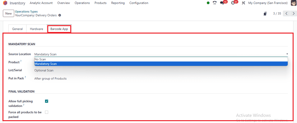 How to Manage Inventory Operation Types in Odoo 17-cybrosys