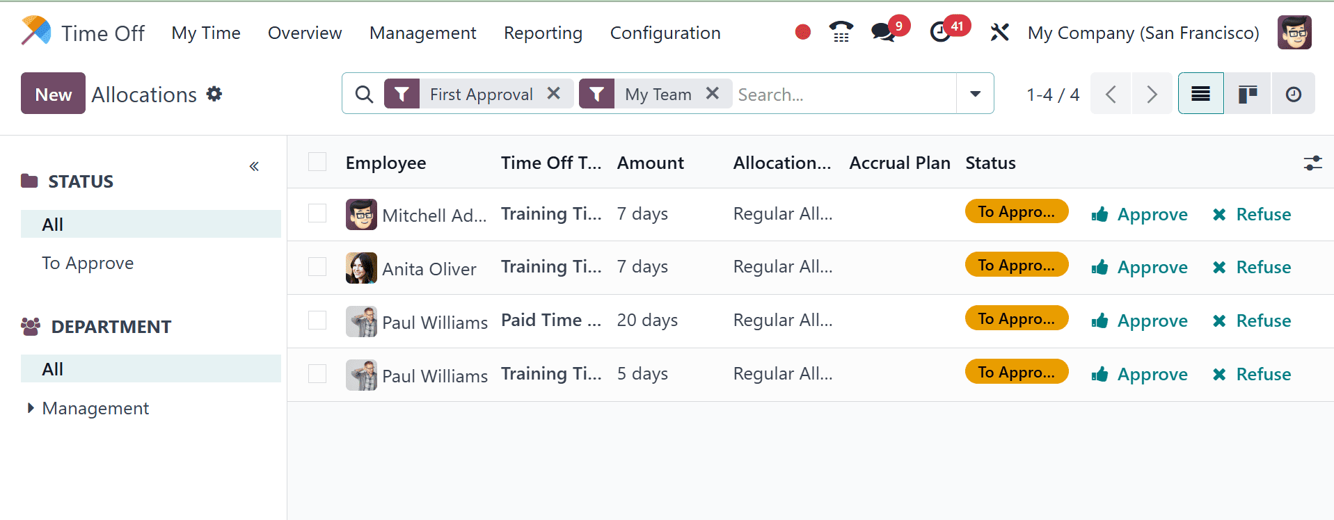 How to Manage Leave Allocation and Accrual Plans in Odoo 18 Time Off-cybrosys